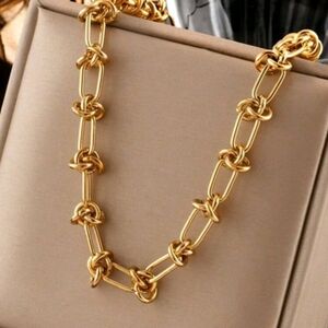Elegant Gold Chain Necklace Stainless Steel